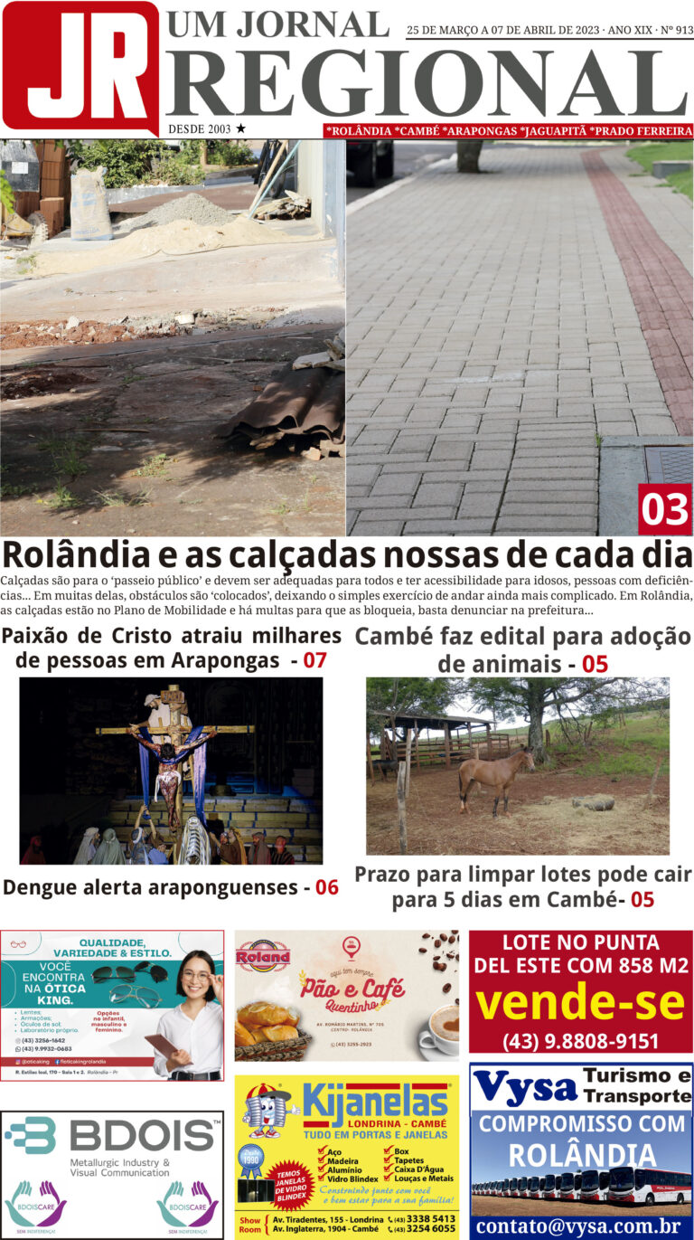 EDIÇÃO 913 (05-04-2023)