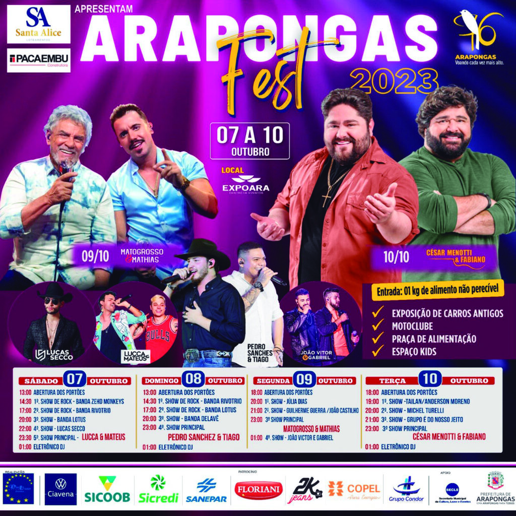 Arapongas abre Natal Luz 2023 neste domingo (03)